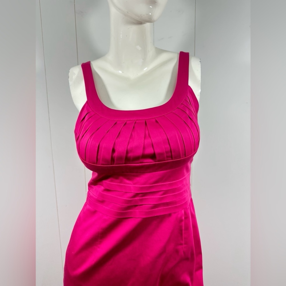 Calvin Klein Sz 4 Dress Evening Collection Sheath Magenta Women Sleeveless - Picture 2 of 12